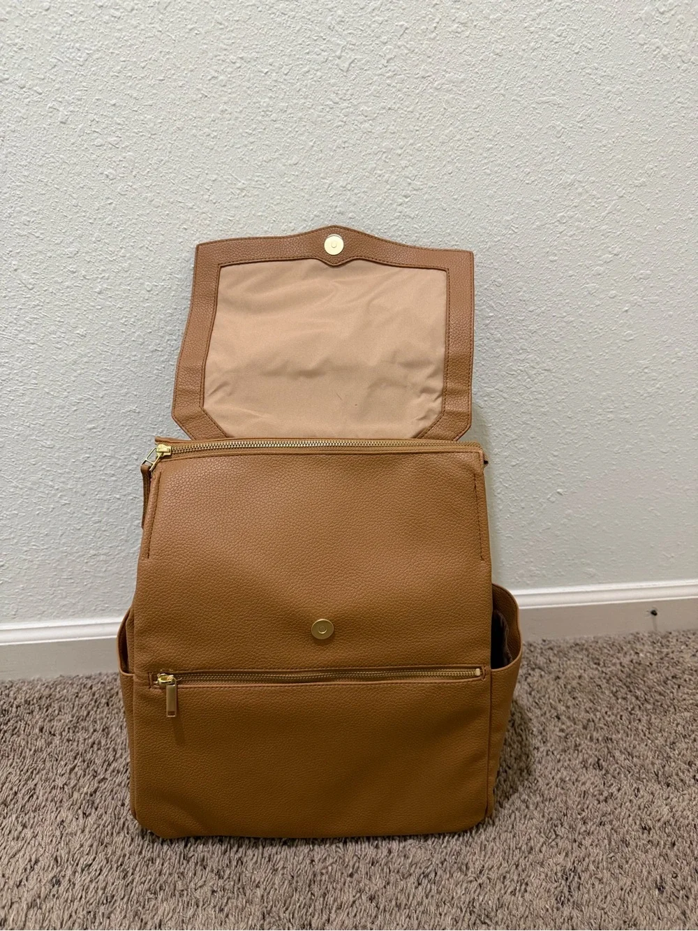 Freshly Picked Butterscotch Backpack Diaper Bag